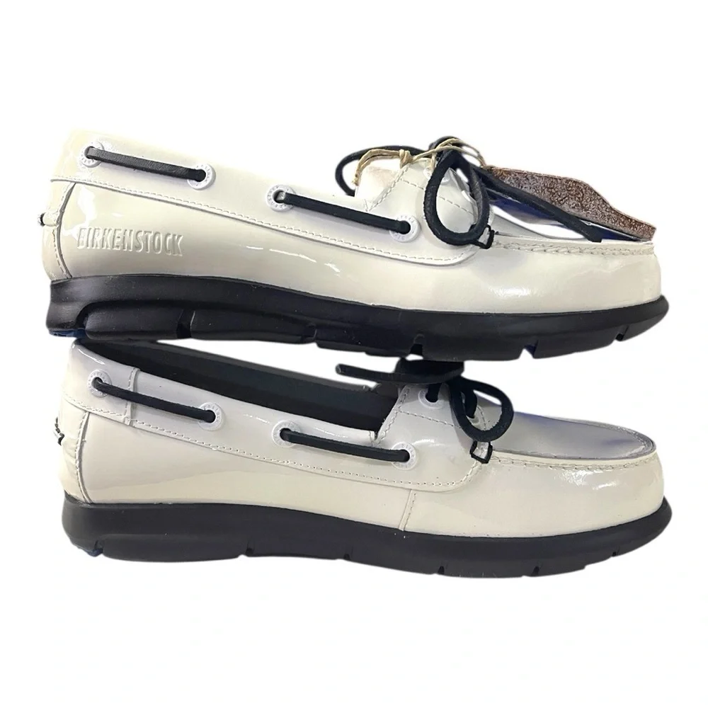 Birkenstock White Patent Leather Lace-Up Shoes – EU 36 (US Women’s 5–5.5)